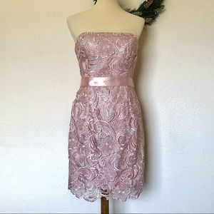 Adrianna Papell | Dresses | Adrianna Papell Strapless Lace Dress | Poshmark Adrianna Papell | Dresses | Adrianna Papell Strapless Lace Dress | Poshmark